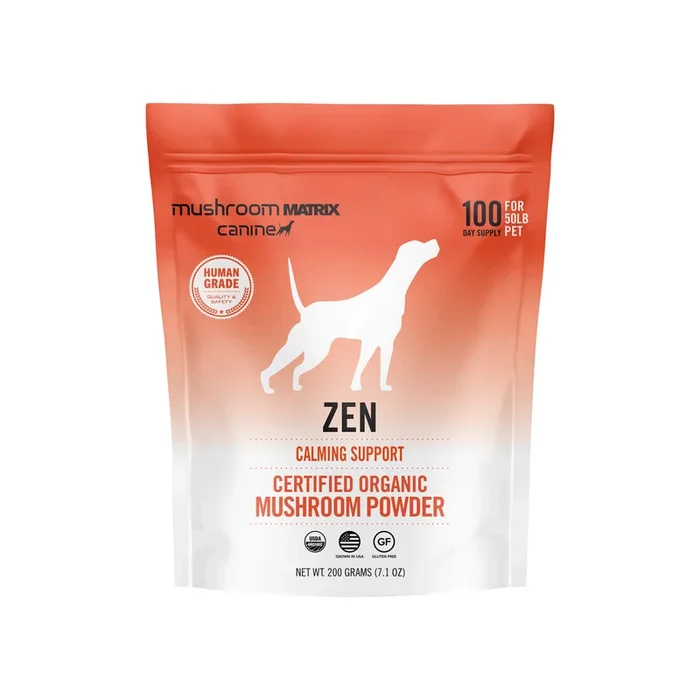 Canine Matrix Zen Organic Mushroom Calming Supplement for Dogs