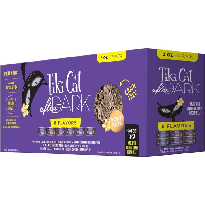 Canned Cat Food – AFTER DARK SOFT PATÉ – Variety Pack