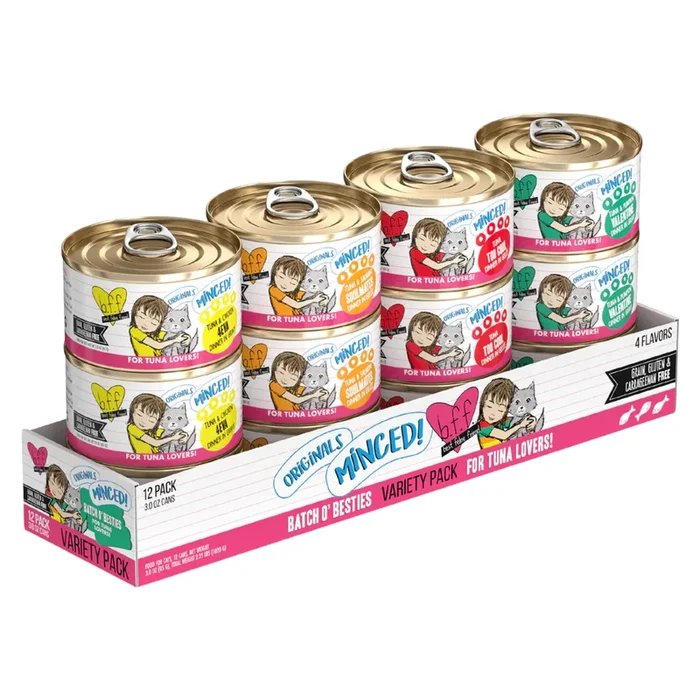 Canned Cat Food – BFF Minced – Batch ‘O Besties – Variety Pack
