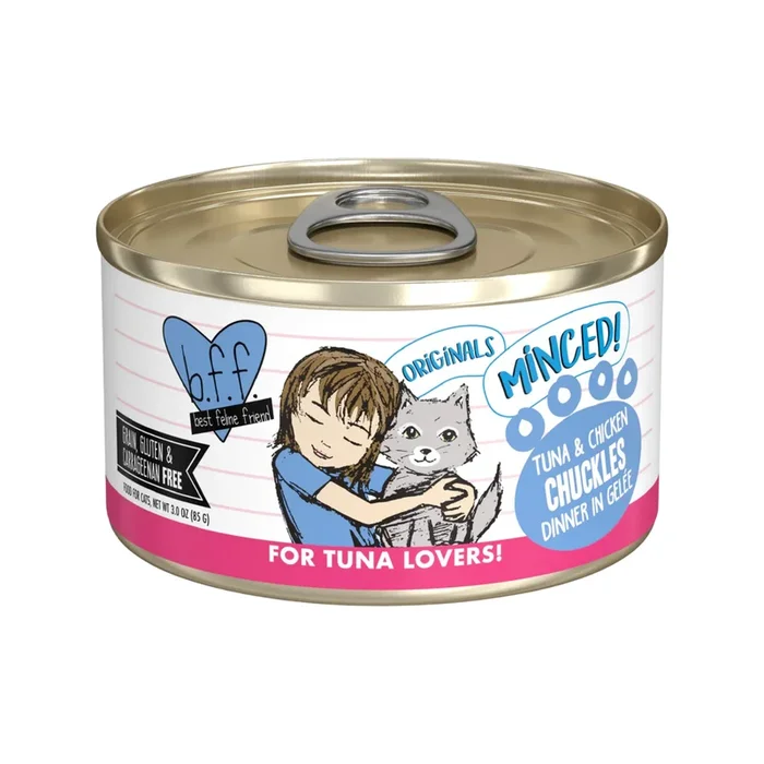 Canned Cat Food – BFF Minced – Chuckles – Tuna & Chicken Dinner in Gelée