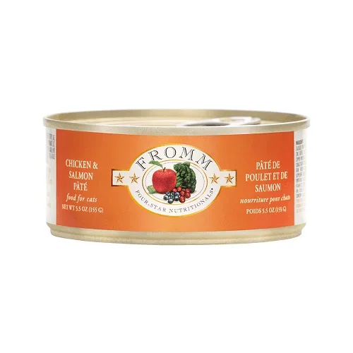 Canned Cat Food – FOUR STAR – Chicken & Salmon Pâté – 5.5 oz