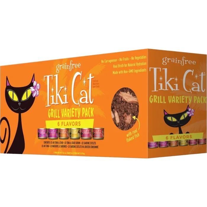 Canned Cat Food – King Kamehameha GRILL – Variety Pack