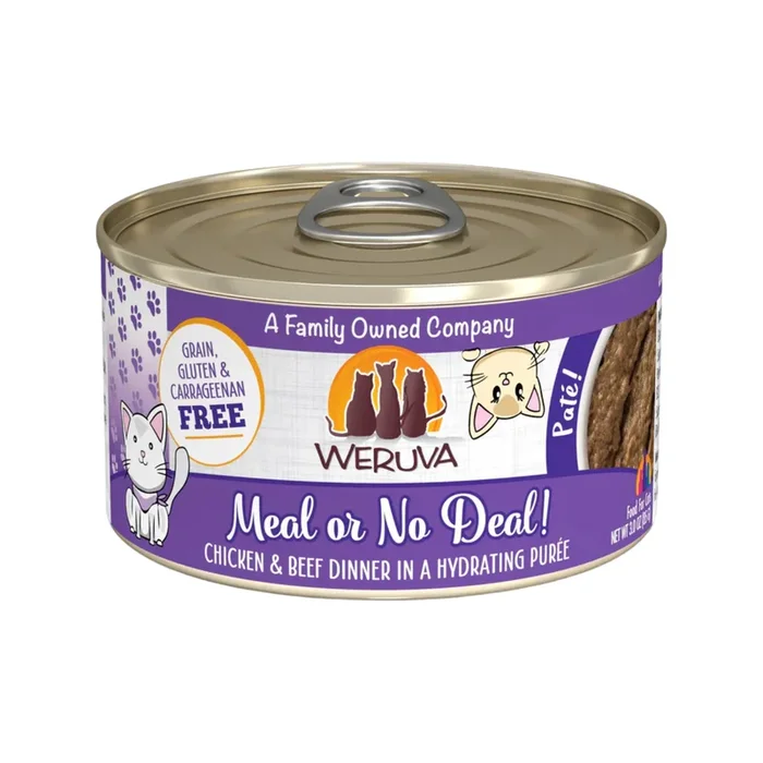 Canned Cat Food – Paté – Meal or No Deal! – Chicken & Beef Dinner in a Hydrating Purée