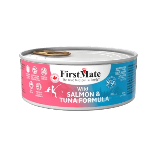Canned Cat Food – Wild Salmon & Wild Tuna 50/50 – 5.5 oz
