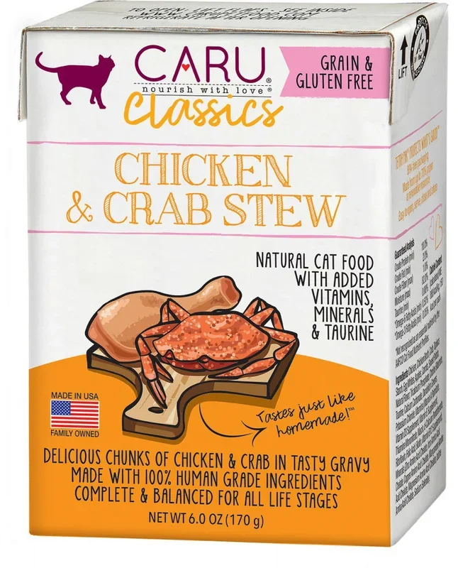 Caru Classic Grain Free Chicken & Crab Stew Recipe Wet Cat Food