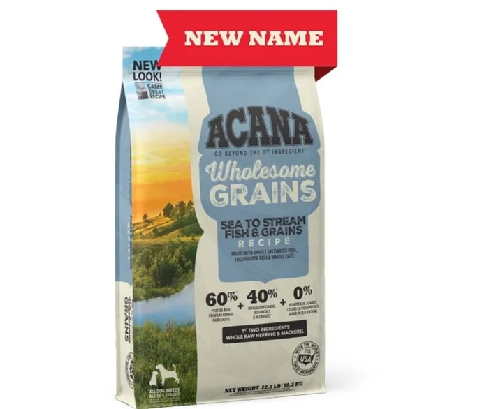 Champion Petfoods Acana – Sea to Stream, Fish & Grains Recipes Dry Dog Food