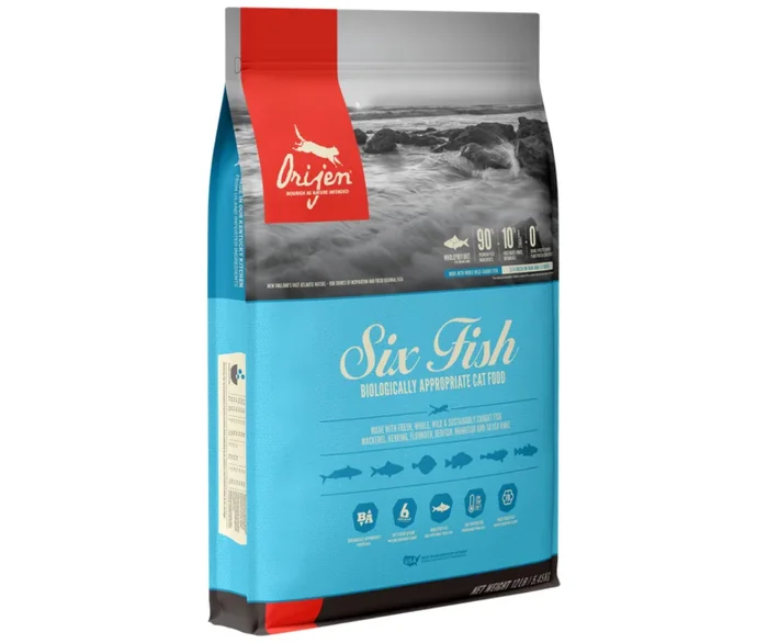 Champion Petfoods Orijen – All Cat Breeds, All Life Stages Six Fish Recipe Dry Cat Food
