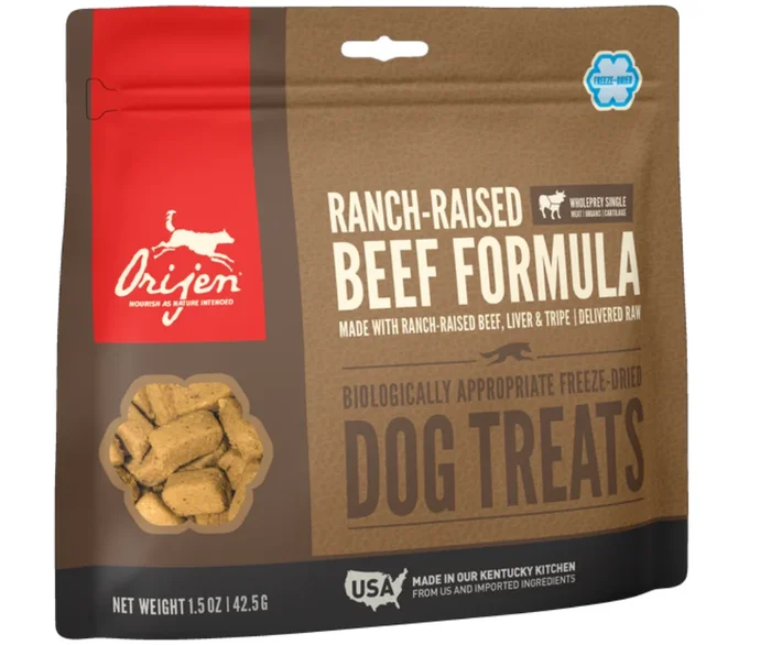 Champion Petfoods Orijen – Freeze Dried Ranch Raised Beef Recipe Dog Treats