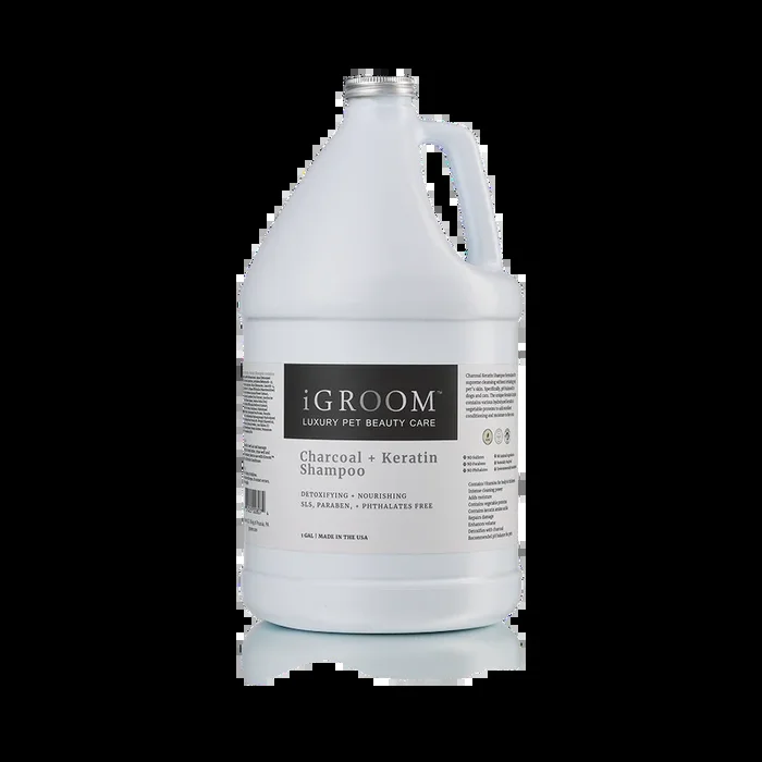 Charcoal and Keratin Shampoo Gallon by iGroom