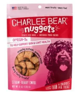 CHARLEE BEAR DOG NUGGETS IMMUNE HEALTH STRAW-BEARY SWIRL 6OZ