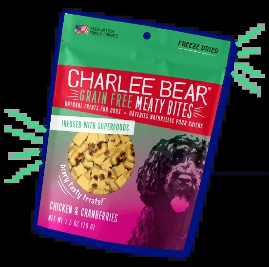 Charlee Bear Grain Free Meaty Bites Chicken & Cranberries