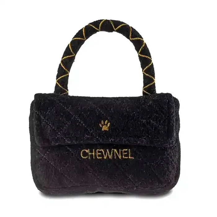 Chewnel Classique Black Purse Dog Toy