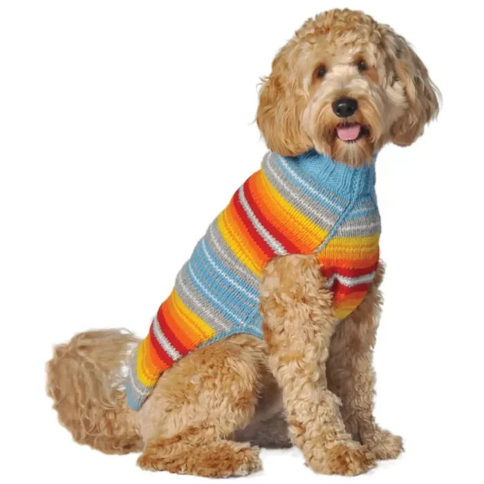 Chilly Dog – Dog Sweater Turquoise Serape