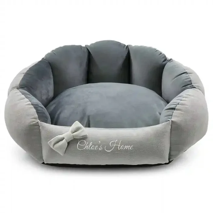 Chloe’s Home Bahamas Bed for Dogs and Cats (Grey)