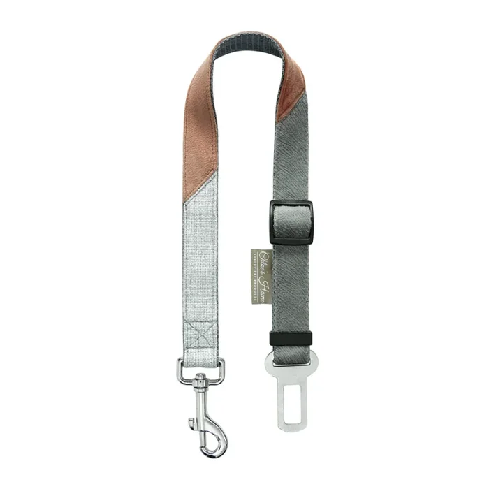 Chloe’s Home Car seatbelt Paris for Dogs and Cats (Grey)