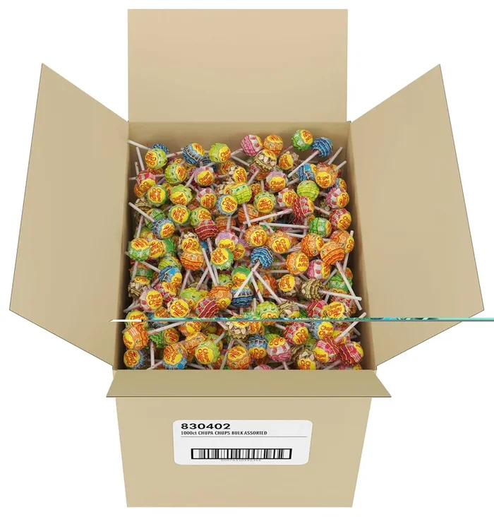 Chupa Chups Classic Halloween Trick or Treat Candy Lollipop Variety Assortment, 7 Flavors, Individually Wrapped Bulk Candy for Adults & Kids (1000 Suckers)