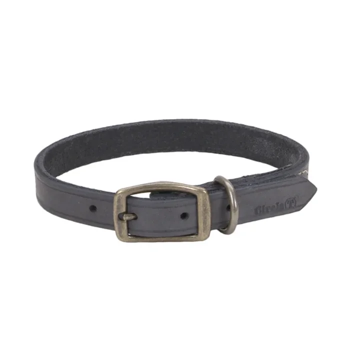 Circle T® Rustic Leather Town Dog Collar, Medium 18″