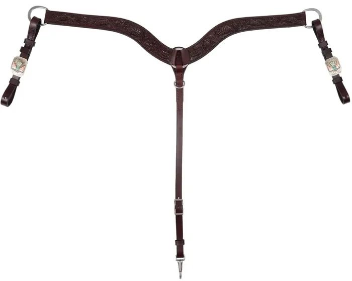 Circle Y Great Oak Breast Collar, Full