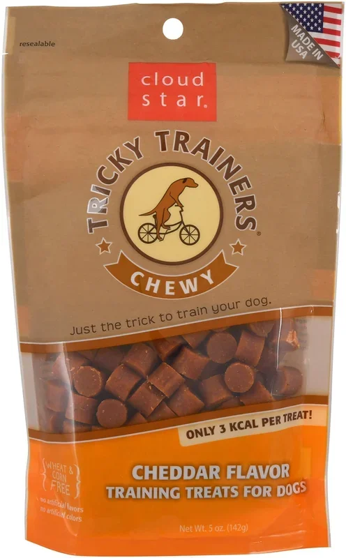 Cloud Star Chewy Tricky Trainers Soft & Chewy Training Treats for Dogs – All-Natural, Low-Calorie