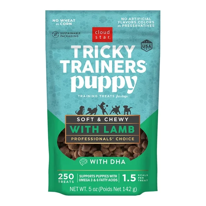 Cloud Star Tricky Trainers Puppy Soft & Chewy Lamb Dog Treats 5oz
