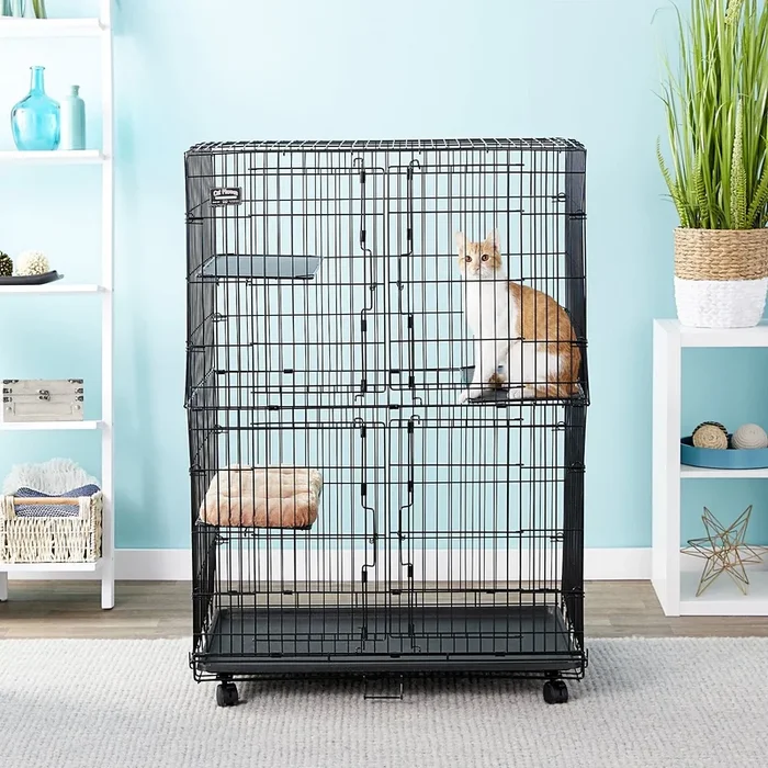 Collapsible Cat Wire Cage PlayPen 36x24x51