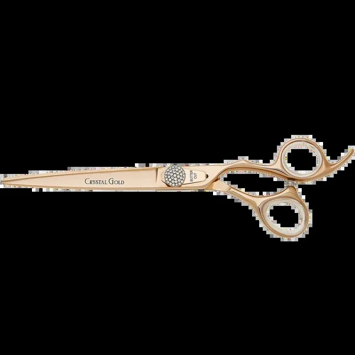Crystal Gold Cobalt 7.5″ Straight Shear by Geib