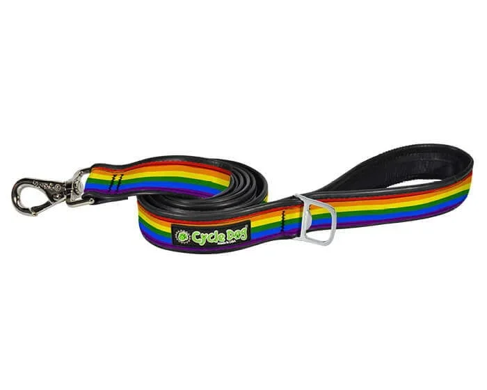 Cycle Dog Lead-Rainbow Pride : 6′ x 1″