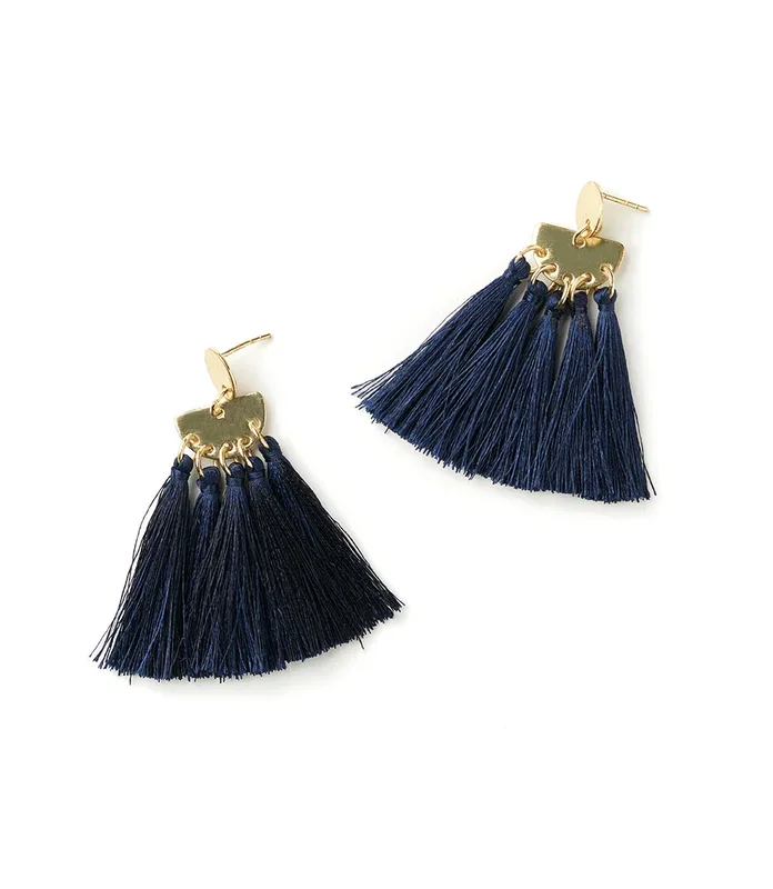 Danu Earrings – Lush Navy