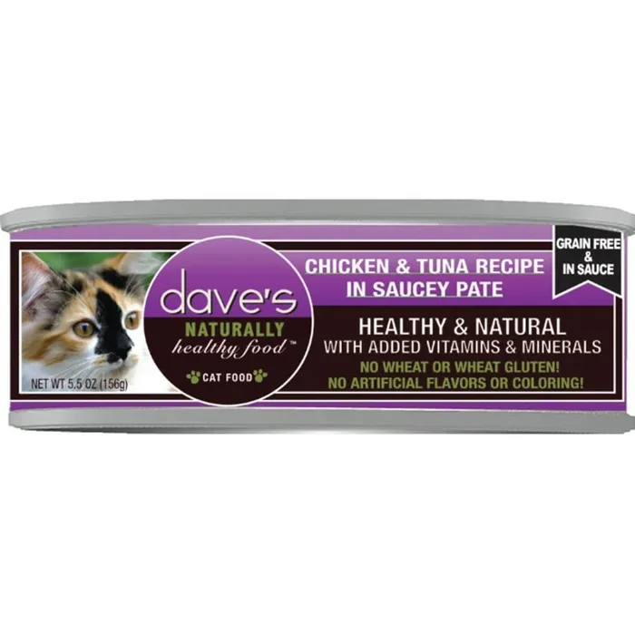 Dave’s Cat GF Saucey Chicken & Tuna 5.5oz