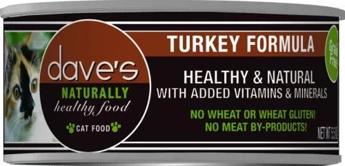Dave’s Naturally Healthy Turkey Formula Canned Cat Food