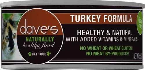 Dave’s Naturally Healthy Turkey Formula Canned Cat Food