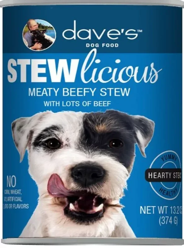 Dave’s Stewlicious Meaty Beef Stew Canned Dog Food