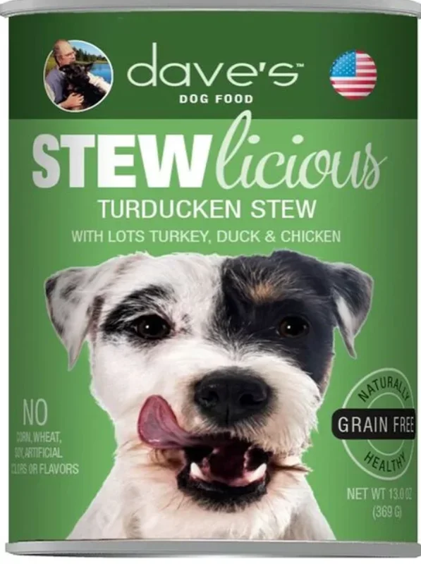 Dave’s Stewlicious Turducken Stew Canned Dog Food