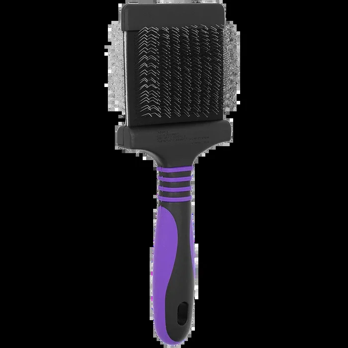 Deshedding Medium Firm Purple Slicker Brush by Dog Fashion Spa