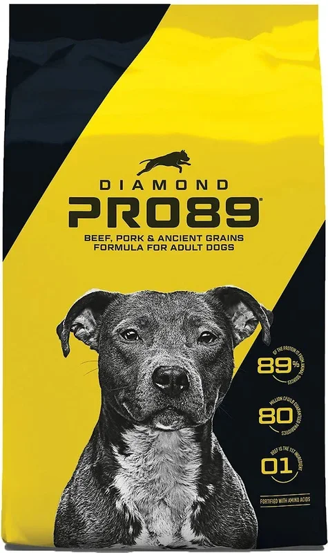 Diamond Pro89 Beef, Pork & Ancient Grains Formula for Adult Dogs 40lbs.