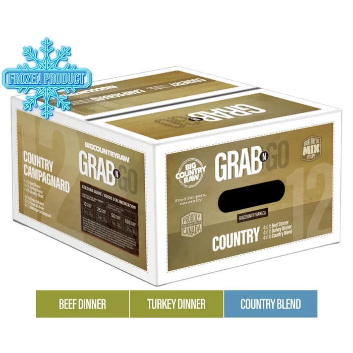 Dog Frozen Raw – Grab N Go Country 12
