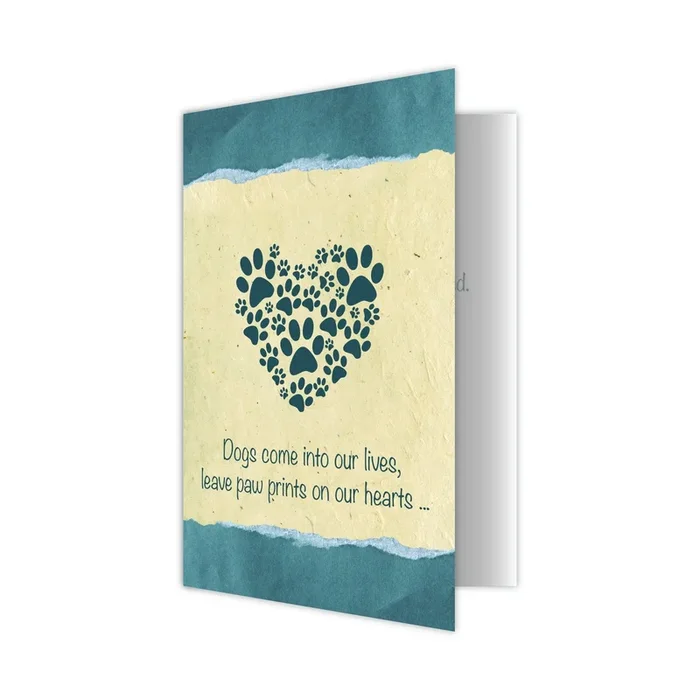 Dog Speak “Dogs Come Into Our Lives” Sympathy Card for Dog