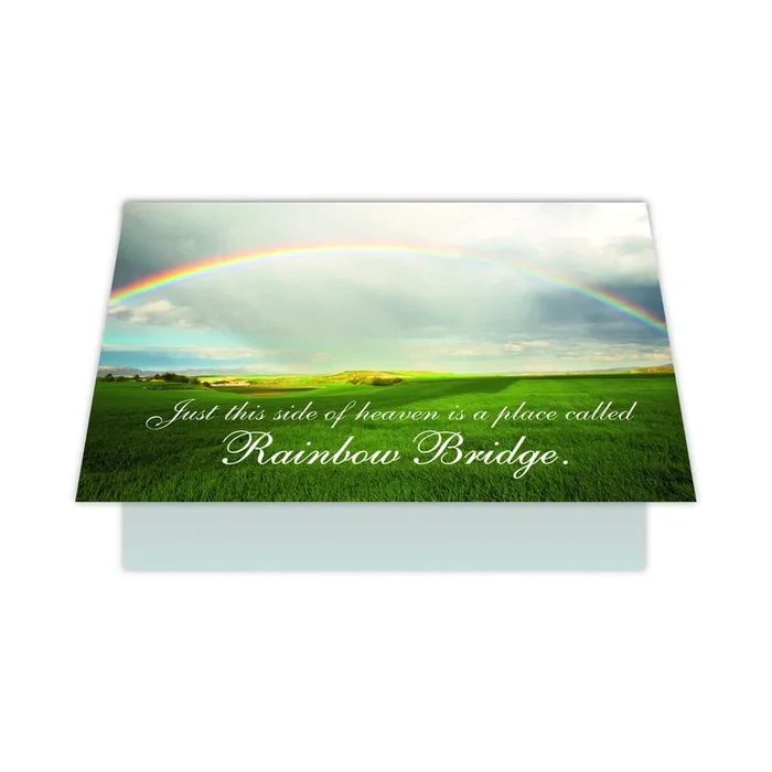 Dog Speak “Rainbow Bridge” Sympathy Card
