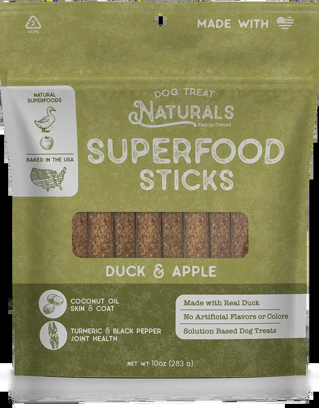Dog Treat Naturals Duck & Apple Superfood Sticks Dog Treats