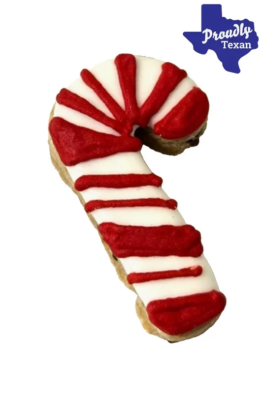 Doggie Express Holiday Candy Cane Bakery Cookie
