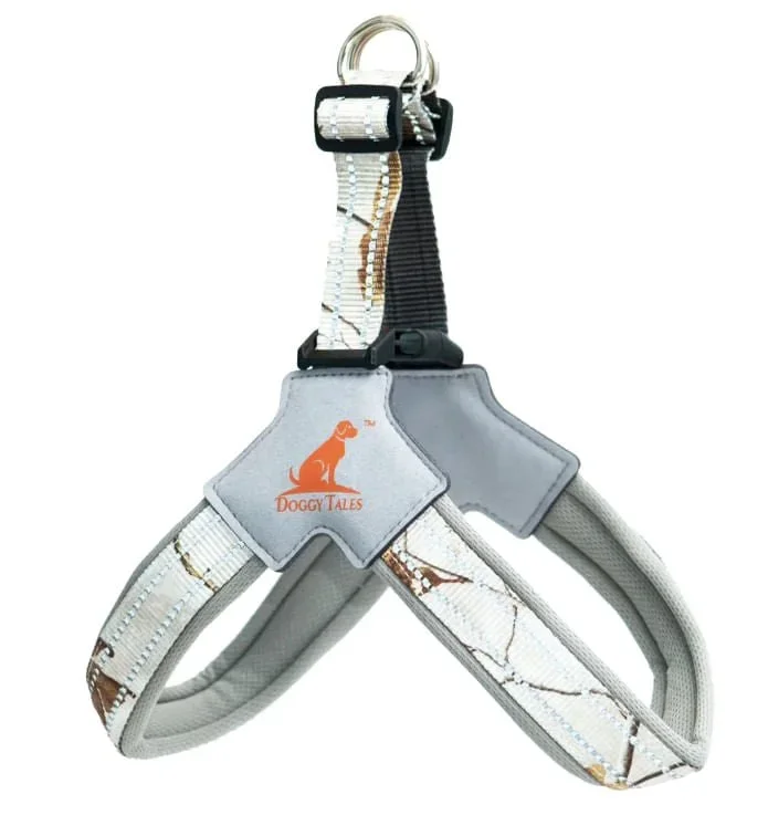Doggy Tales Realtree Step-In V Harness – Padded, Adjustable, Reflective Dog Harness for Comfort & Durability