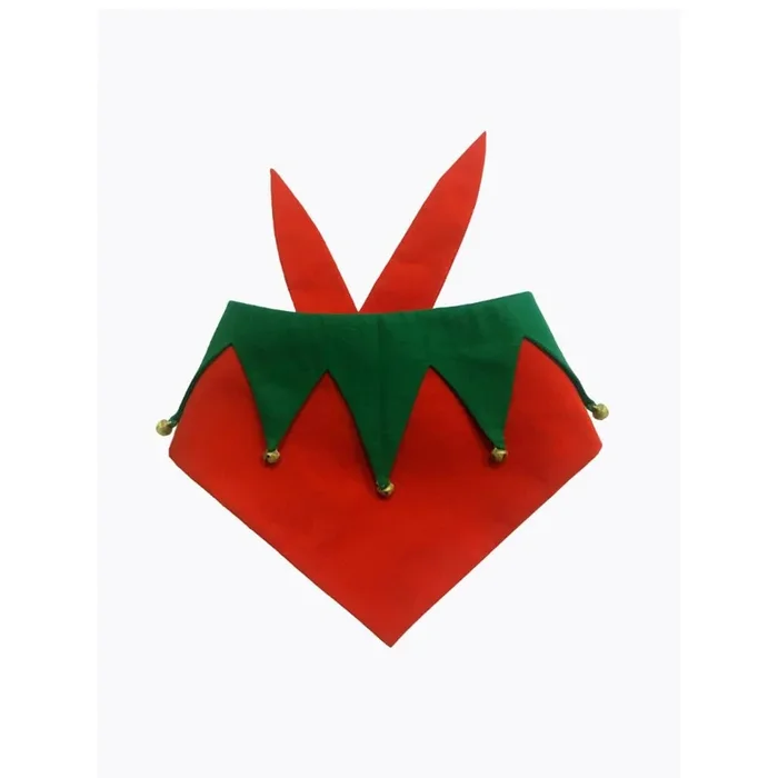 Dogobow Christmas scarf for Dogs and Cats (Red & Green) (Get a Bow Free)