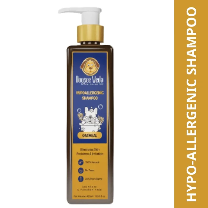 Dogsee Veda Hypoallergenic Oatmeal Shampoo for Dogs (400ml)