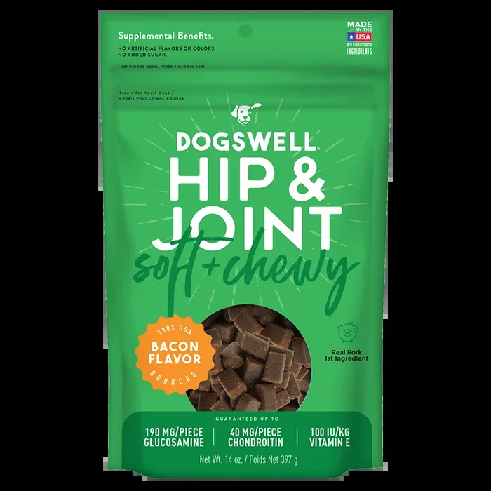 Dogswell Bacon Flavor Hip & Joint Soft & Chewy Dog Treats