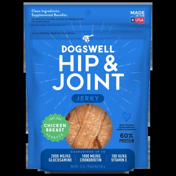 Dogswell Hip & Joint Jerky Treats, Chicken Breast