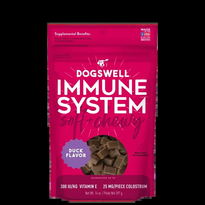 Dogswell Immune System Soft & Chewy Treats, Duck Recipe