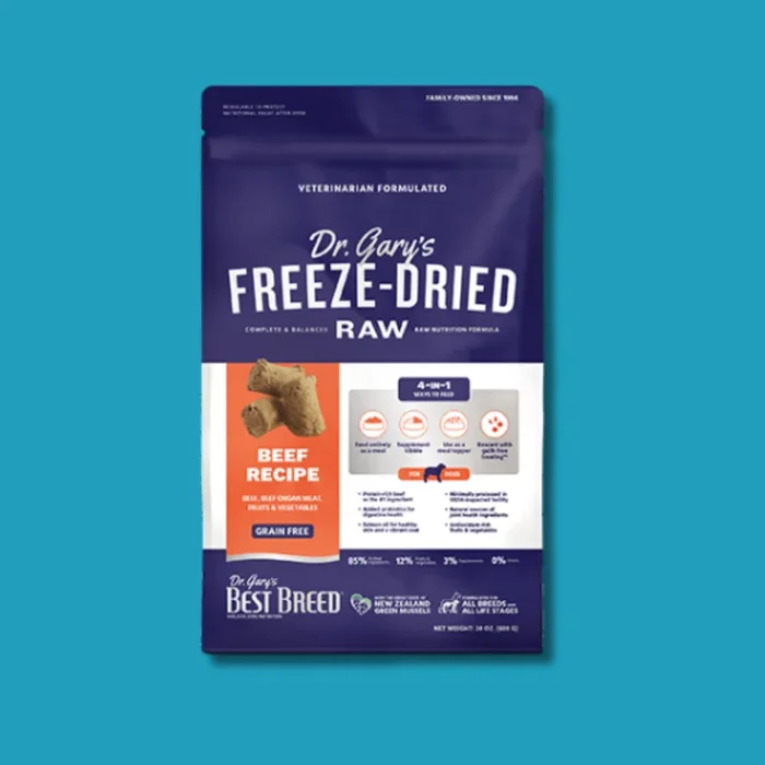 Dr. Gary’s Best Breed Beef Freeze Dried Raw Dog Food