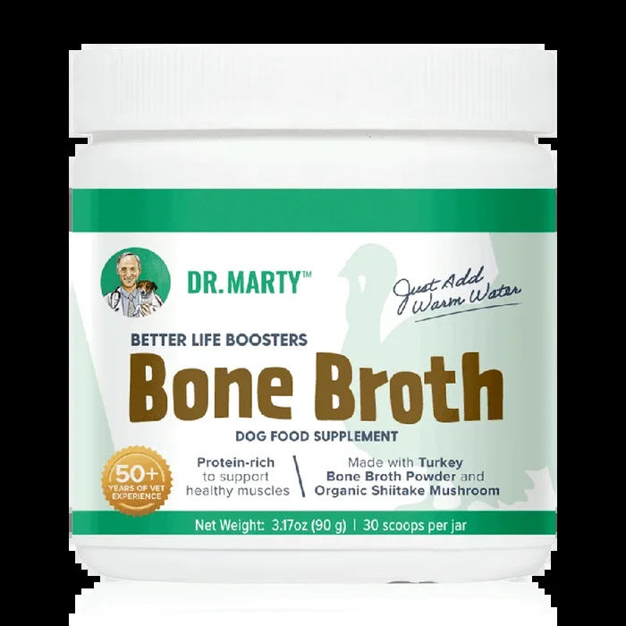 Dr. Marty Better Life Boosters Turkey Bone Broth Dog Food Supplement