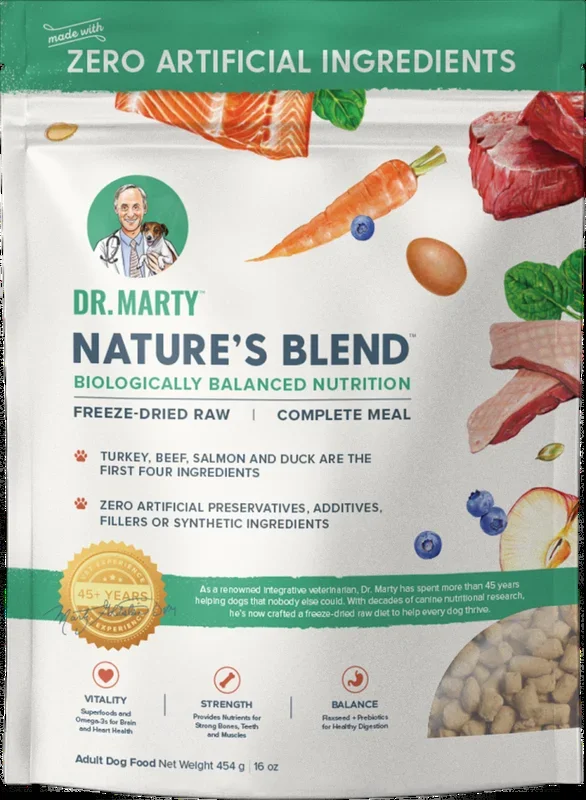 Dr. Marty Nature’s Blend Freeze Dried Raw Dog Food