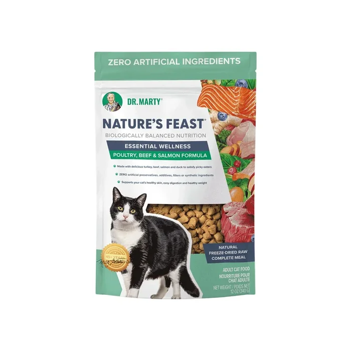 Dr. Marty Nature’s Feast Essential Wellness Freeze Dried Cat Food